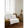 Quilted Bedspread or Throw 90 X 200 Cm "Soline" Washed Linen - Soline Chalk