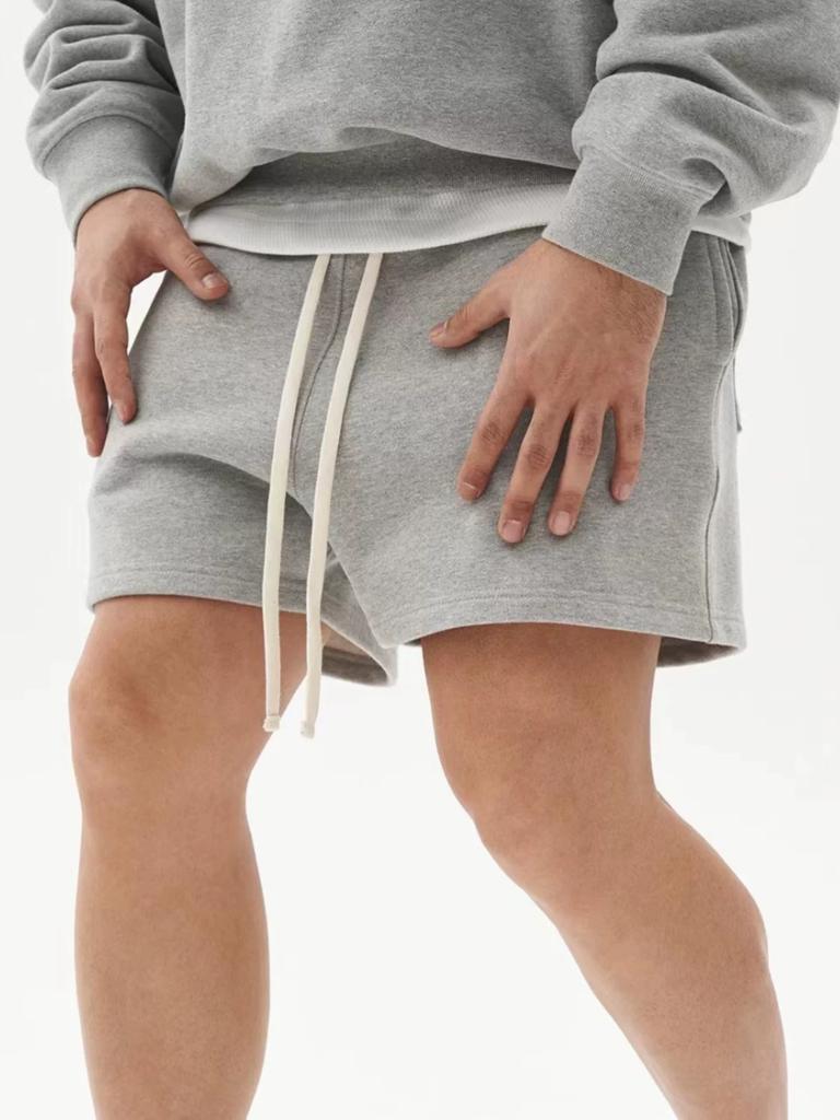 American Men's Fitness Breathable Pure Color Basketball Shorts