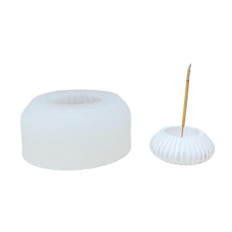 Striped Silicone Vase Molds Tealight Holder Molds for Candle Holder Tealight Cup Holder Plaster Decorations, Epoxy Resin