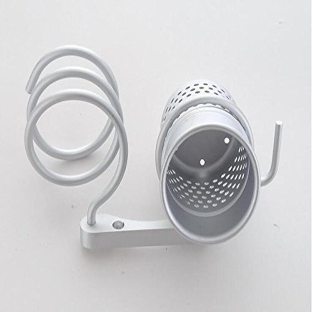 Hair Dryer Holder Stainless Steel Hair Dryer Holder Wall Hanging White High Load Capacity