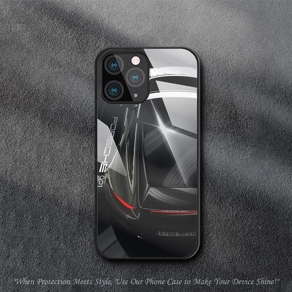 Luxury Porsches GT3 Car Case For iPhone Samsung Galaxy Redmi Note S 17 16 15 14 13 20 24 25 54 Pro Max Ultra Fe Air Tempered Glass Cover