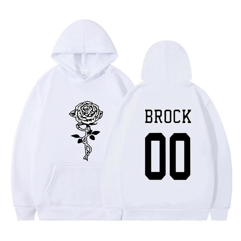 Men Women's Fleece Hooded BROCK Printed Spring Autumn Pullover Sweatshirt Fashion Hoodie Casual Hip Hop New Men Tracksuit Streetwear