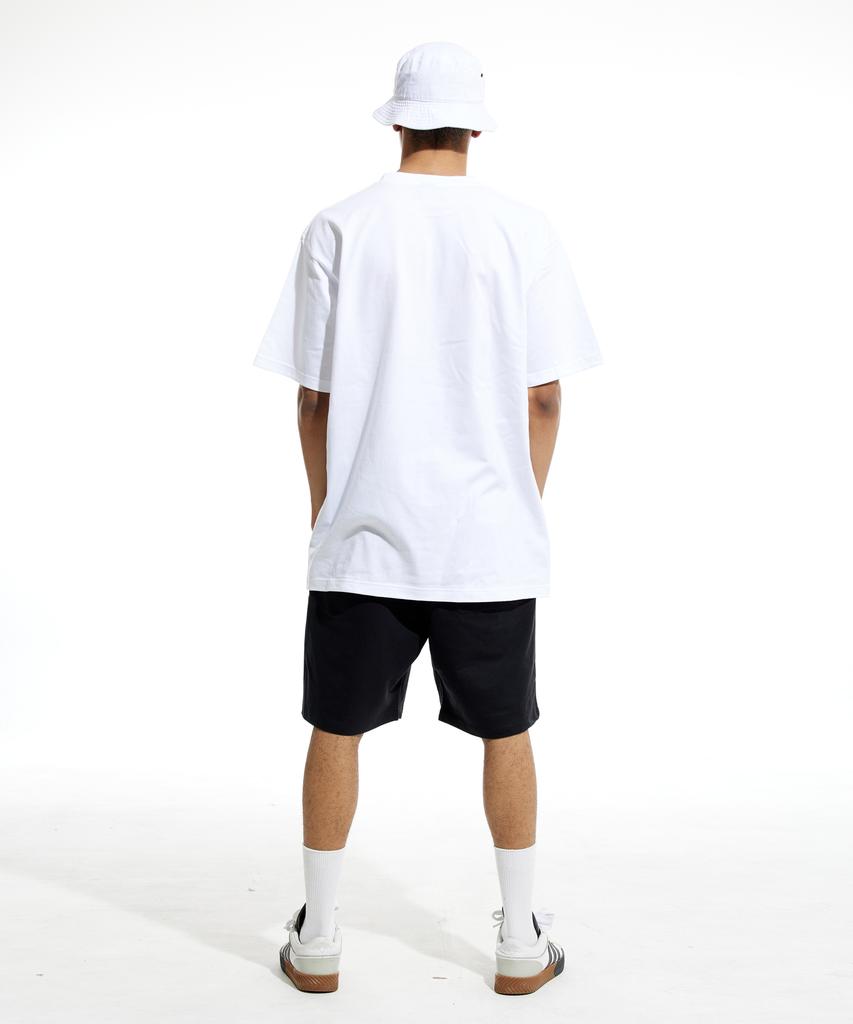 CREAM SODA LAB Lab Authentic Logo Training Shorts Black White