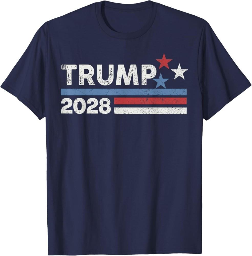 Trump 2028 US Flag Donald Trump President Trump 45 47 48 Unisex T-Shirt