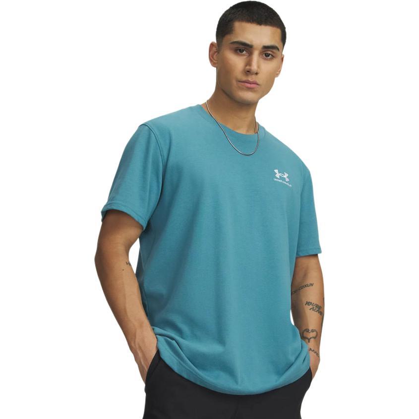 Under Armour Logo Emb Loose Fit Round Neck Sports Short Sleeve T-Shirt Men Tops 1373997-466