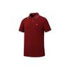 Emporio Armani SS23 Logo Striped Print Straight Casual Short Sleeve Polo Shirt Men tops Dark-Red 8N1FB4-1JPTZ-0358