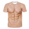 Tshirt Muscle Body 3d Print Men Summer T Shirt Clothing Fashion Street Tees Flesh Pattern Oversized Male Short Sleeve Trendy