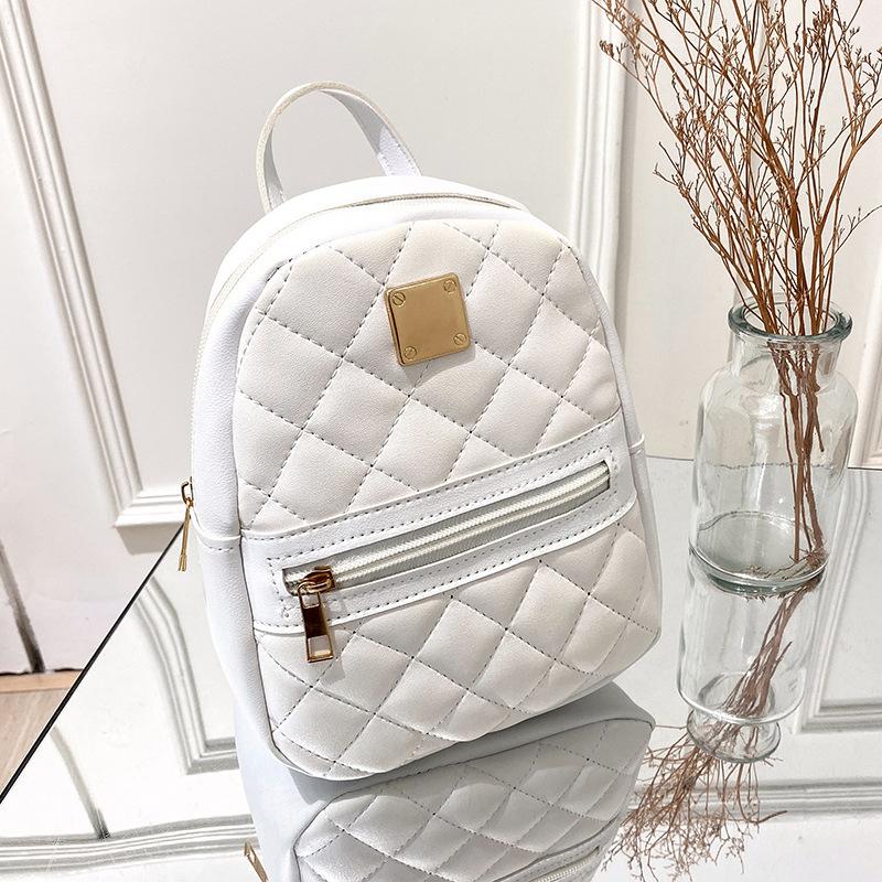 

Backpack Women Leisure Pu Small Girls Rucksacks Leisure Zipper Shoulder Bag Knapsack Women Mini School Backpack Traveling Bag A1