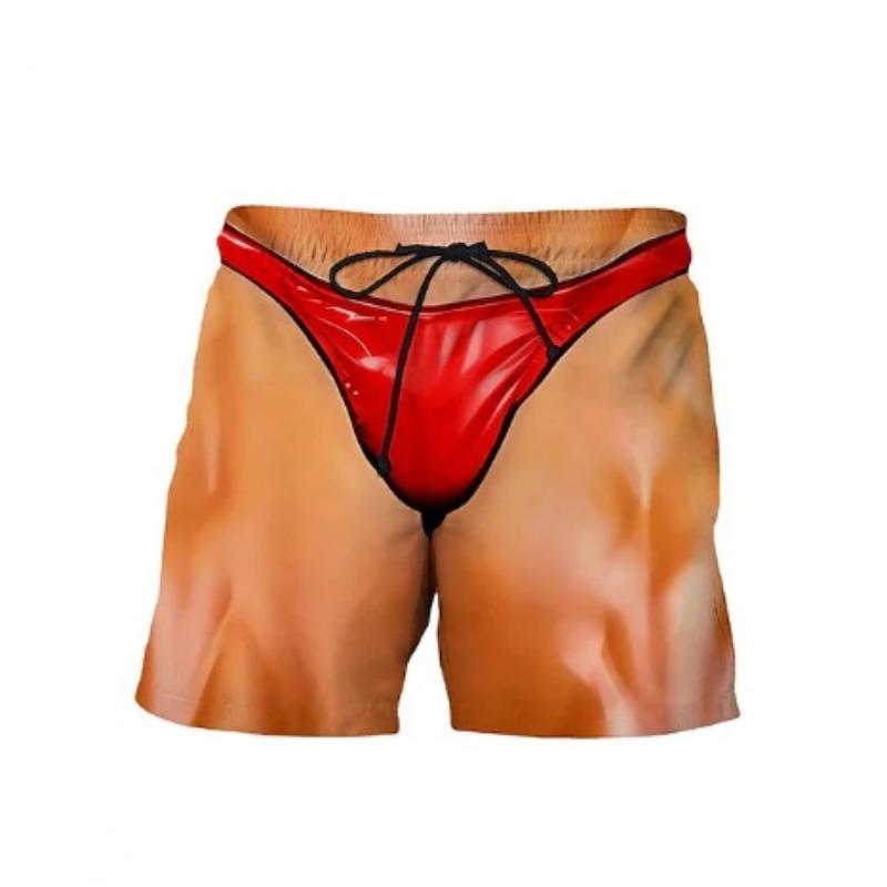 

Летние 3D шорты с забавным принтом, модные, повседневные, пляжные мужские шорты M