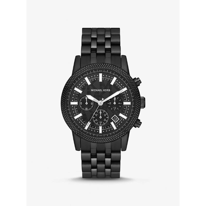 Мужские часы Michael Kors Oversized Hutton Черный тон MK9089 чёрный