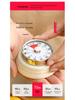 Japanese Style Stainless Steel Mechanical Kitchen Timer with Alarm for Students
