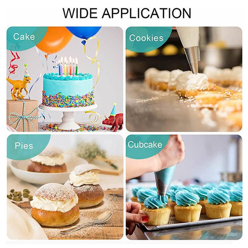 5-Piece Large Size Cake Decorating Piping Tips Set Durable Stainless Steel For Icing Fondant Cupcake Decoration