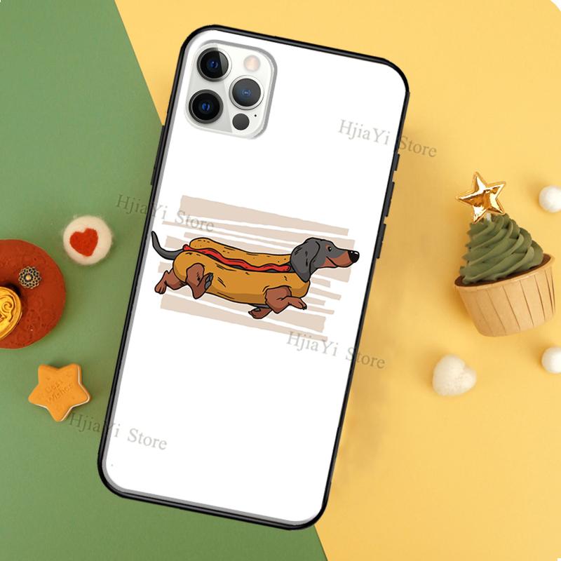 Dachshund Teckel Dackel Dog Silicone Case For iPhone 13 12 Mini 11 14 Pro Max 7 8 Plus X XS Max XR 5S SE 2020 Back Cover