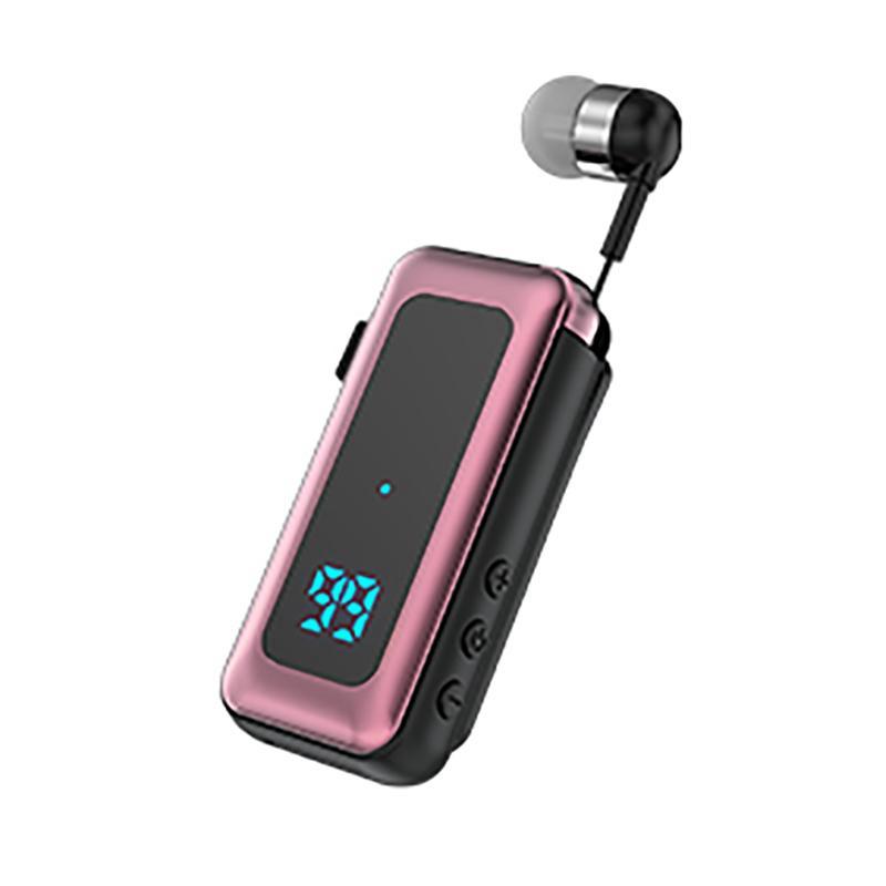 Business-Kopfhörer mit Clip-TF-Karte, Wiedergabe von Bluetooth 5.4, Geräuschunterdrückung, HD-Anrufe, Digitalanzeige-Kopfhörer mit Mikrofon-Headset