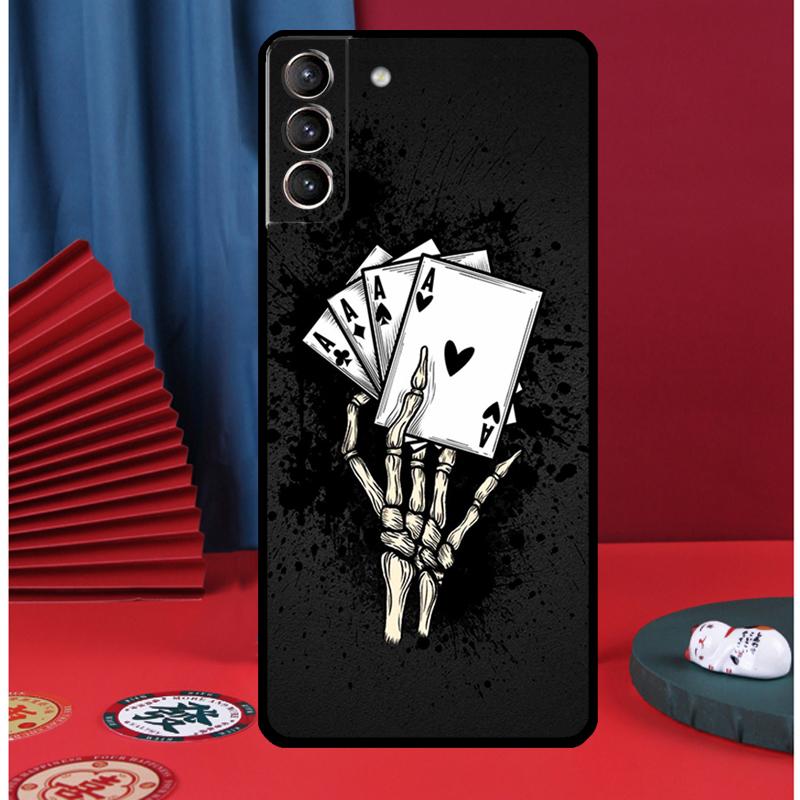 Mystery Poker Card Phone Case For Samsung Galaxy S24 Ultra S9 S10 S20 S21 S22 Plus S23 FE S25 Ultra Back Cover
