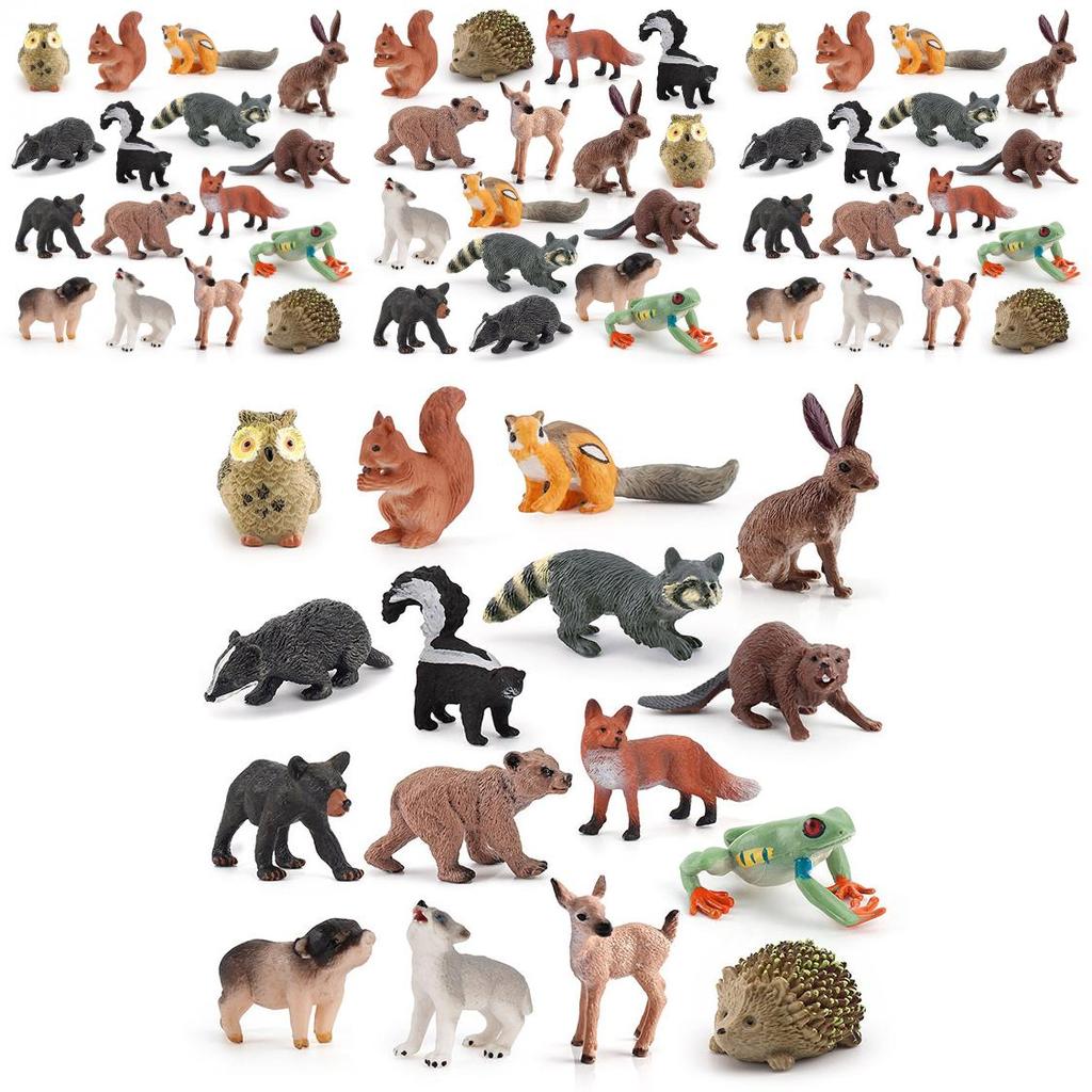Pvc Wildlife Animal Models For Birthday Cake Decorations And Home Nature Decor
