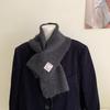 Women's Autumn and Winter Alpaca Wool Scarf Versatile Thickened, Soft, Skin-Friendly, Cross Short Solid Color Neck Warmer