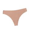 Women's Ice Silk Low-Waist Seamless Panties with Pure Cotton Crotch - Sexy European & American Plus Size Triangle Design