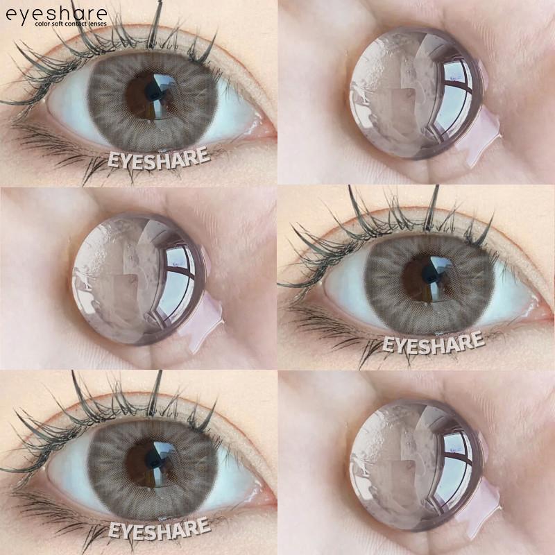 EYESHARE 1 Pair New Style Contact Lenses Brown Colored Beauty Pupils Lens Grey Natural Korean Softlens