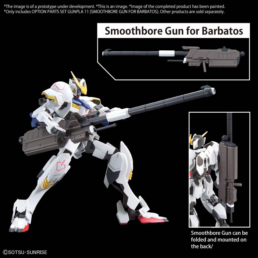 BANDAI SPIRITS Option Parts Set for Gunpla 11 Smoothbore Plastic Model (Barbatos Cannon) Pre-Colored
