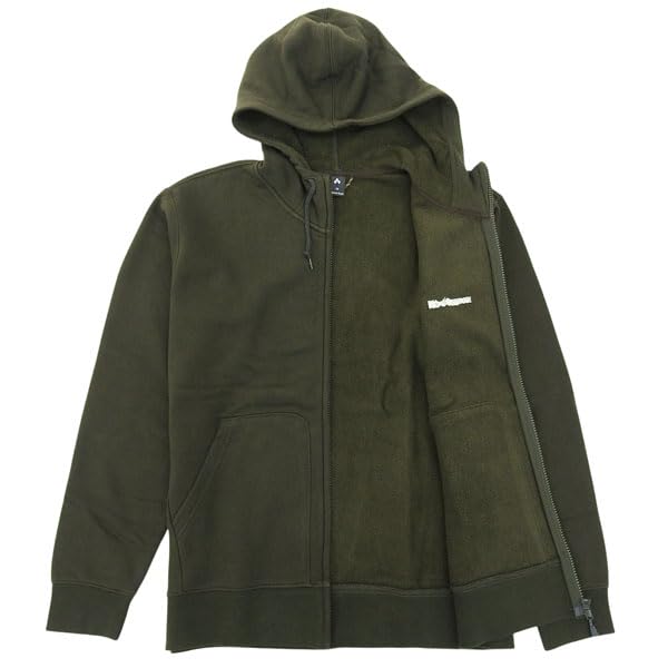 Relaxed Wear Cotton Sweat Zip Hoodie 2104849 Green [Montbell] Men's (Dark (DGN) / L)
