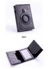 RFID Apple AirTag Tracker Protective Case with Crazy Horse Card Holder and Carbon Fiber Finish