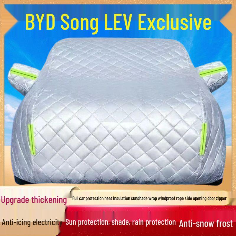 

2025 BYD Song L EV Cotton Quilt Car Cover: All-Weather Protection Against Snow, Hail, Sun, and Rain. Thickened Cotton Anti-Hail Sunproof All-Season