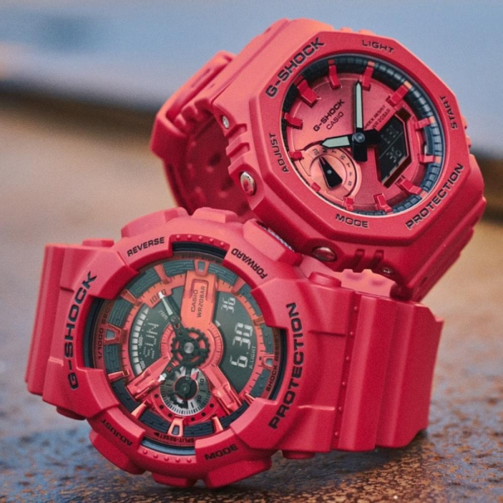 Casio G Shock G Shock Iconic Red Series Ga 110rrb 4ajf