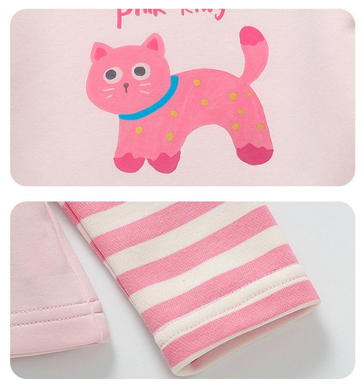 Mädchen Sweatshirt und Hose Set mit Spitzenkragen - Lässiger Frühlings-/Herbststil