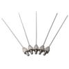 Set of 5 Needle Contact Points for Dial Indicator and Depth Gauge Probing with 1X50mm Long Tip M2 5 Thread Stainless Steel