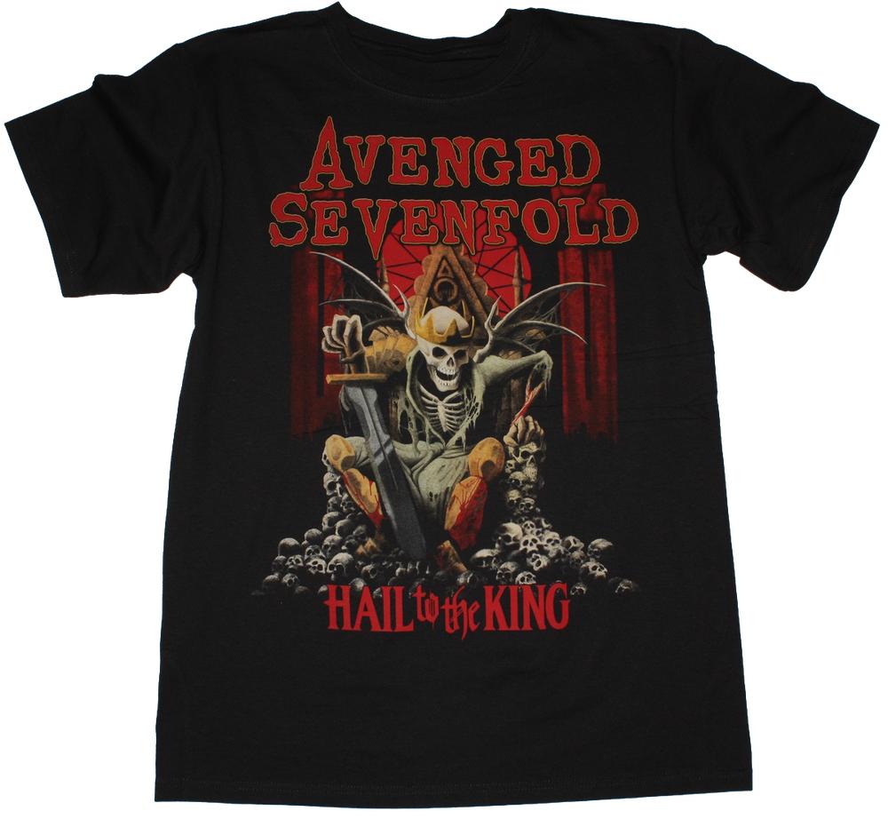 

Черная винтажная футболка унисекс Avenged Sevenfold Hail To The King 2013