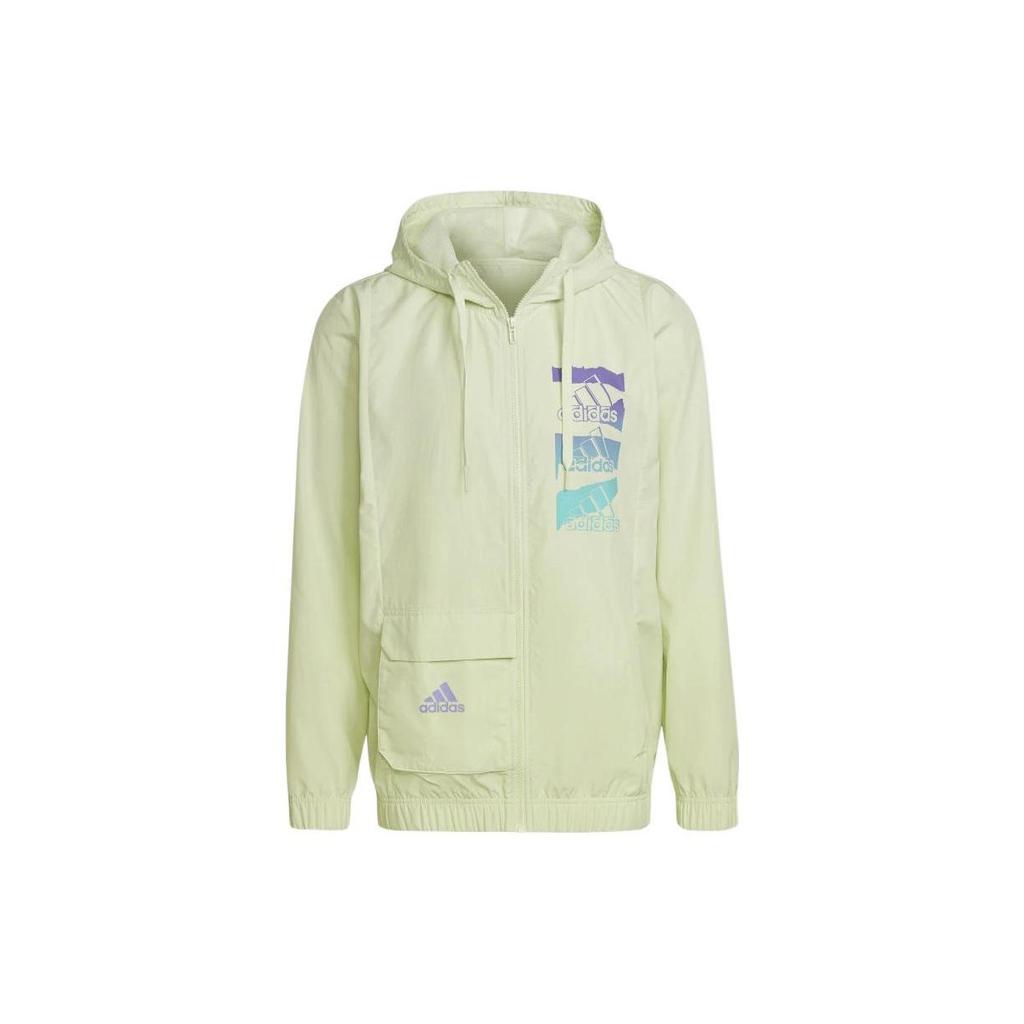 Adidas Jackets Men's Green Hooded Moderate Other HE4304