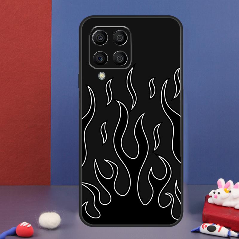 Cool Flame Colorful Pattern Case For Samsung Galaxy M32 M52 M12 M16 M14 M54 M13 M33 M53 M56 M36 M31 M11 M35 M55 M15 M06