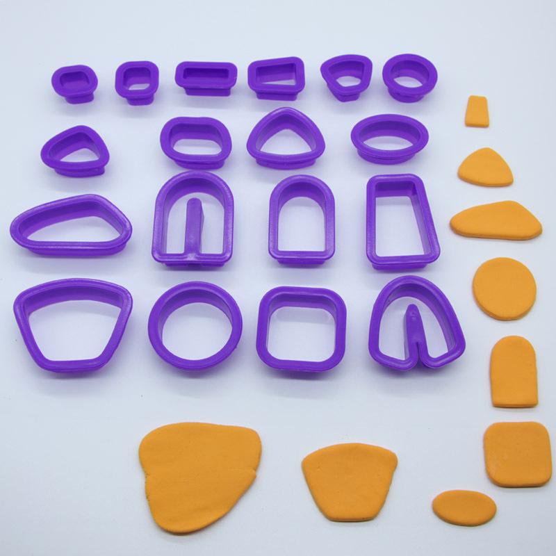 18-Piece DIY Polymer Clay Earring Cutter Set