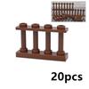 MOC Stadtzaun Baustein Teile Haus Geländer Treppenabsperrung Leiter Garten Militär Montageziegel Kompatibel 60603 3185