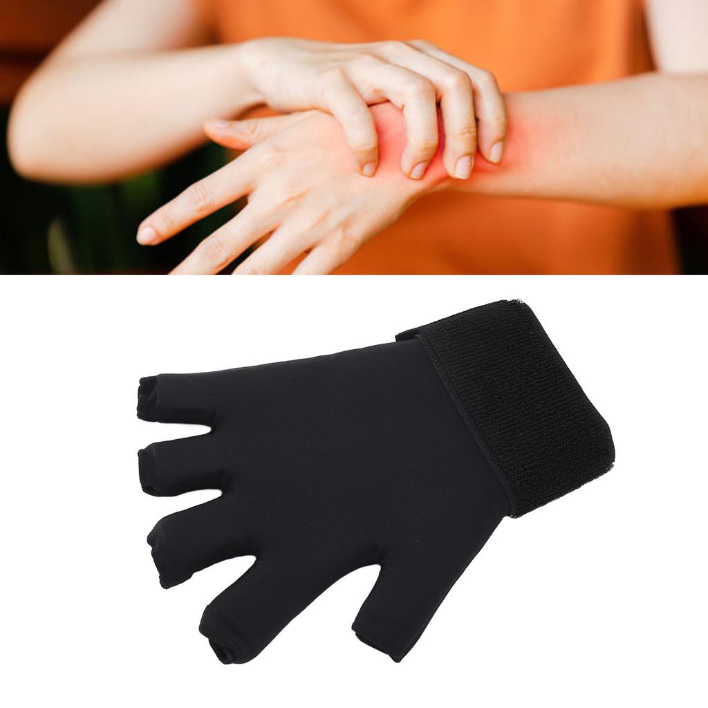 Hand Wrist Ice Pack Adjustable Wrist Finger Arthritis Compression Ice Glove for Daily Leisure and Ex