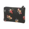 COACH Corner Zip Leather Pochette Coin Purse Wrist Clutch Small Women's Black 7248-SVA47