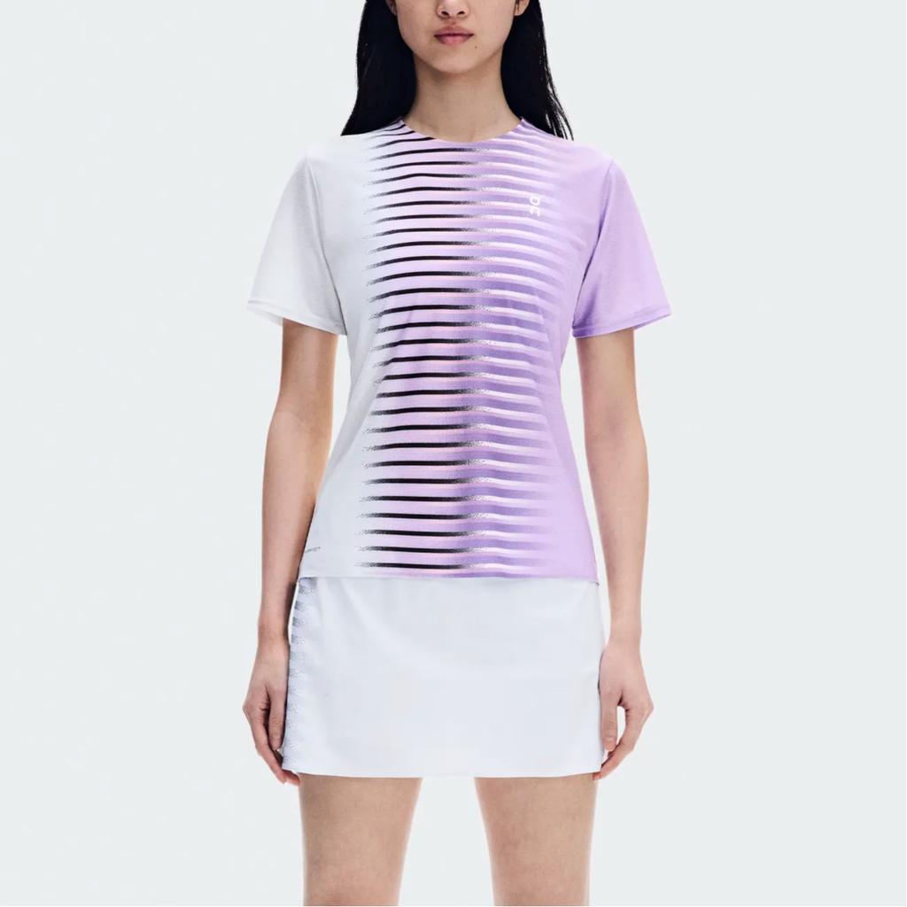 On Court-T Edge Tennis Striped Crew Neck Short Sleeve T-Shirt Women tops 1WG11774576