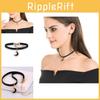 Elegant Black Moon Choker Necklace For Women Stylish Korean Fashion Geometric Design With Crystal Accents Perfect Gift For Any Occasion