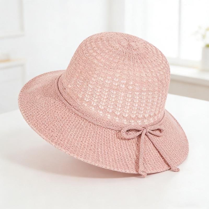 Summer Ladies Straw Hat With Large Brim For Beach And Vacation Use