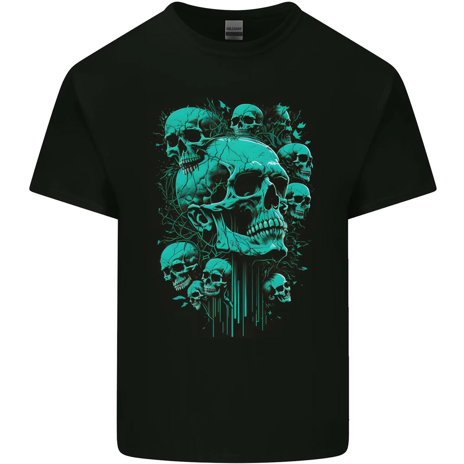 Skull Time Gothic Heavy Metal Rock Music Biker Kids T-Shirt Childrens S