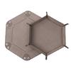 Dices Folding Tray PU Leather Velvets Holder Portable Folding Dices Rolling Tray