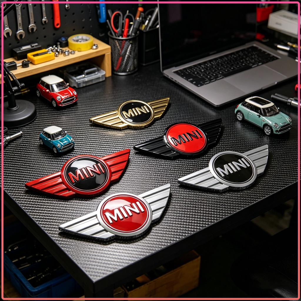 Mini Stijl Voor Motorkap Embleem Achterklep Badge Auto Buitendecoratie AccessoiresVoor Cooper One JCW Clubman Countryman R55 R56 F55 F56 R57 R58 R59