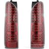 HIACE200 LED Taillights: Fits 2005-2009 Toyota Hiace with Brake and Turn Signal Lights.