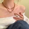 New Chinese Style New Amber Beaded Pearl Necklace High-end Collarbone Chain Neck Chain