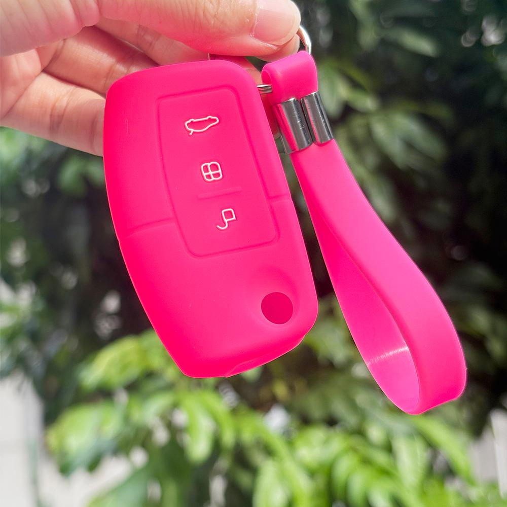 Knife Flip Keychain Protection For Ford Gm Ka Fusion Kuga St Focus 2 3 Silicone Car Key Caps Cover Case