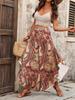 2025 European & American Printed Elegant Women's Street Style Half Skirt