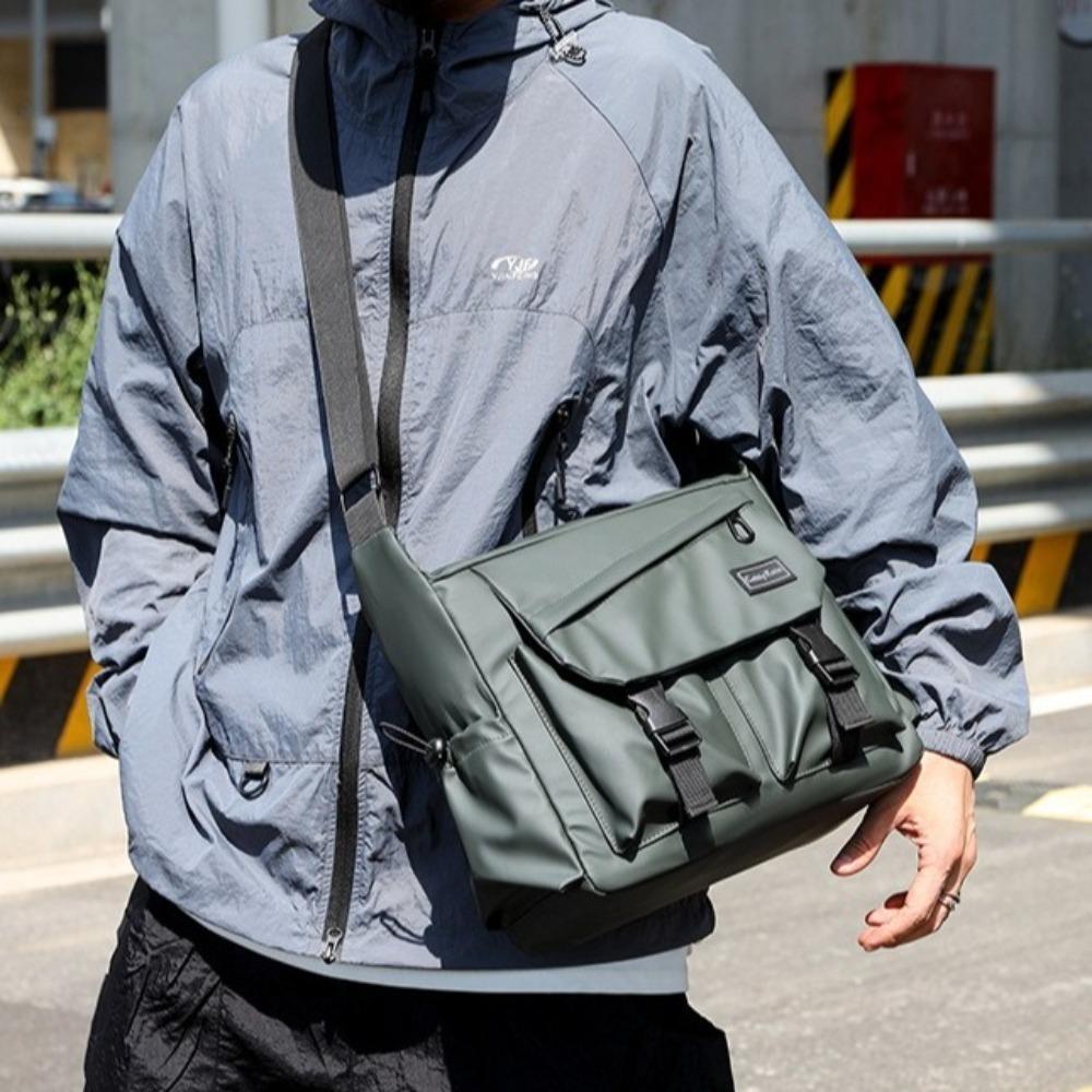 Japanese Style Men Crossbody Bag Large Capacity Single Shoulder Bag  Streetwear