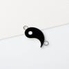 Chinese Style Accessories Black and White Drip Glaze Tai for Chi Gossip Pendant Necklace Bracelet Pendant Personality Be