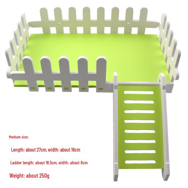 Golden Hamster Wire Cage with Toys & Nest - 4 Seasons Villa for Beginners